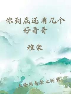 你到底还有几个好哥哥