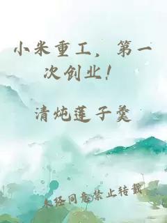小米重工，第一次创业！