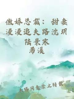 傲娇总裁：甜妻漫漫追夫路沈玥陆景寒